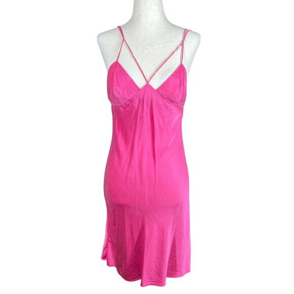 Vintage 90s Y2K Victoria’s Secret Silk Sm Chemise Lingerie Slip Dress Nightgown - Picture 1 of 11